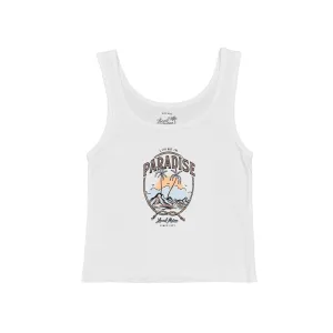 PARADISE RAW EDGE TANK TOP