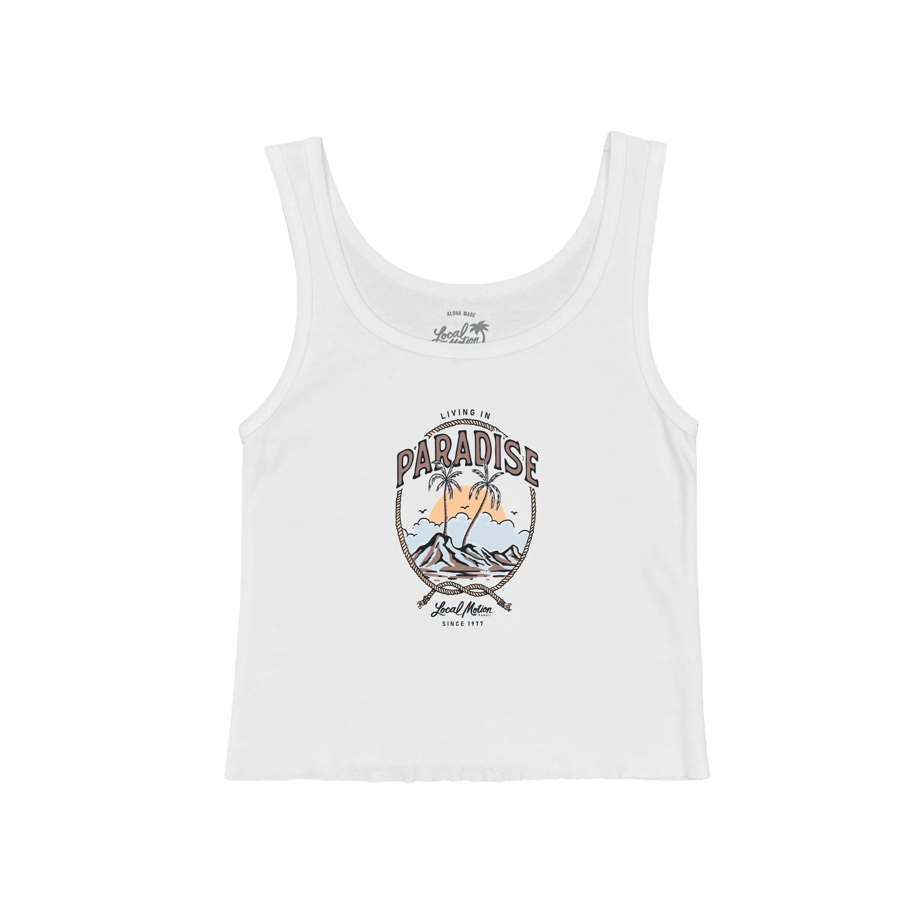 PARADISE RAW EDGE TANK TOP