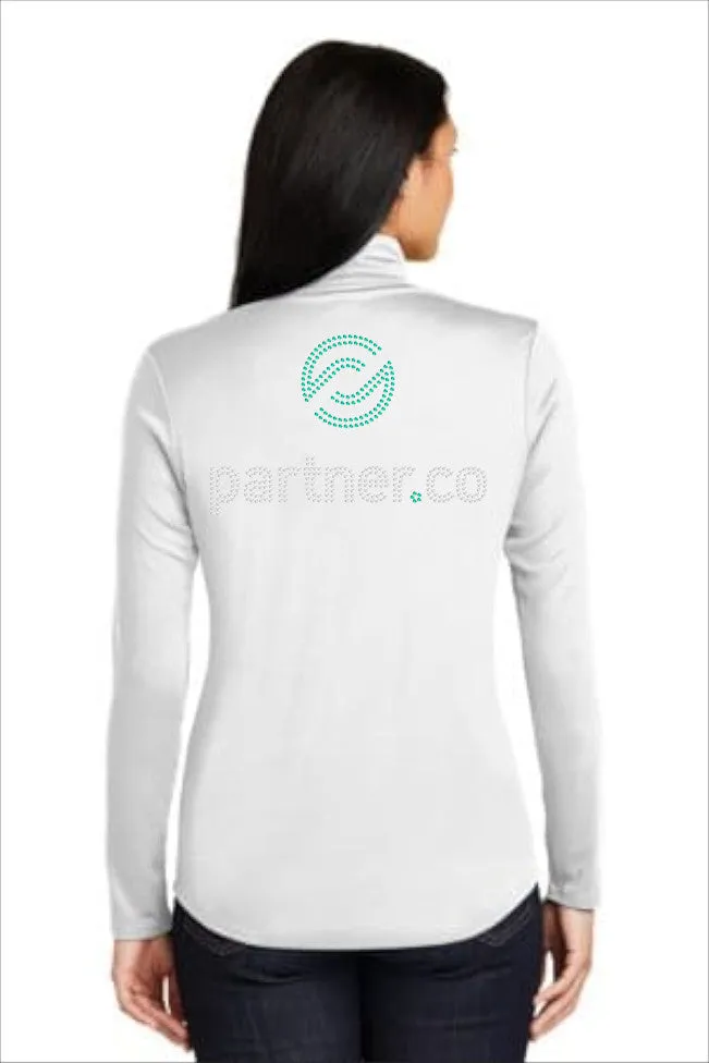 PARTNER.CO | FUN FITNESS Collection BLING Women's Quarter Zip 1/4 Jacket