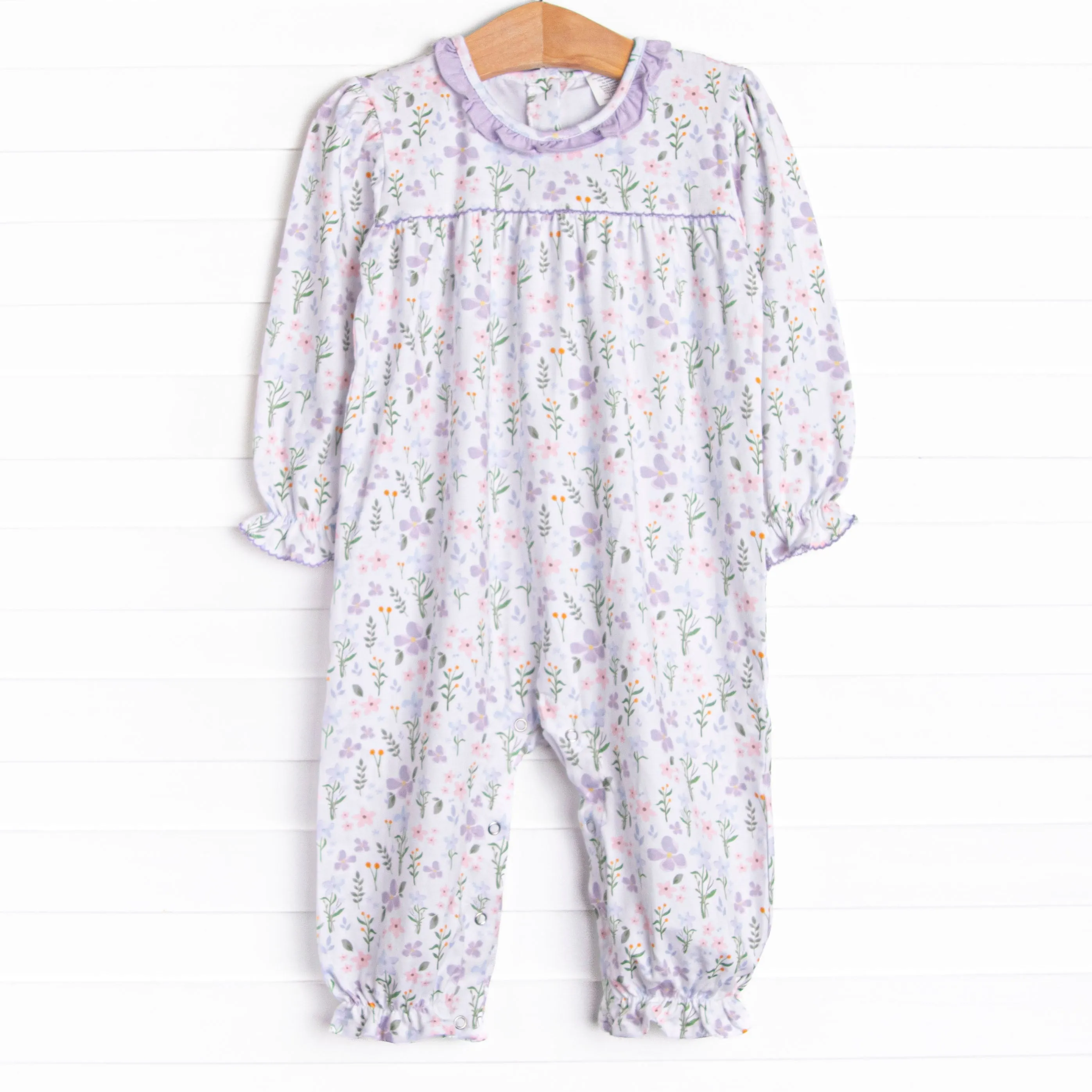 Picking Wildflowers Romper, Purple