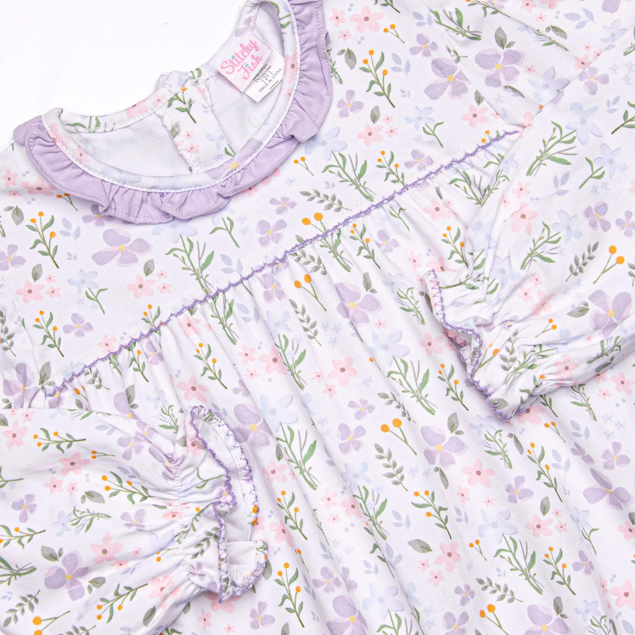 Picking Wildflowers Romper, Purple