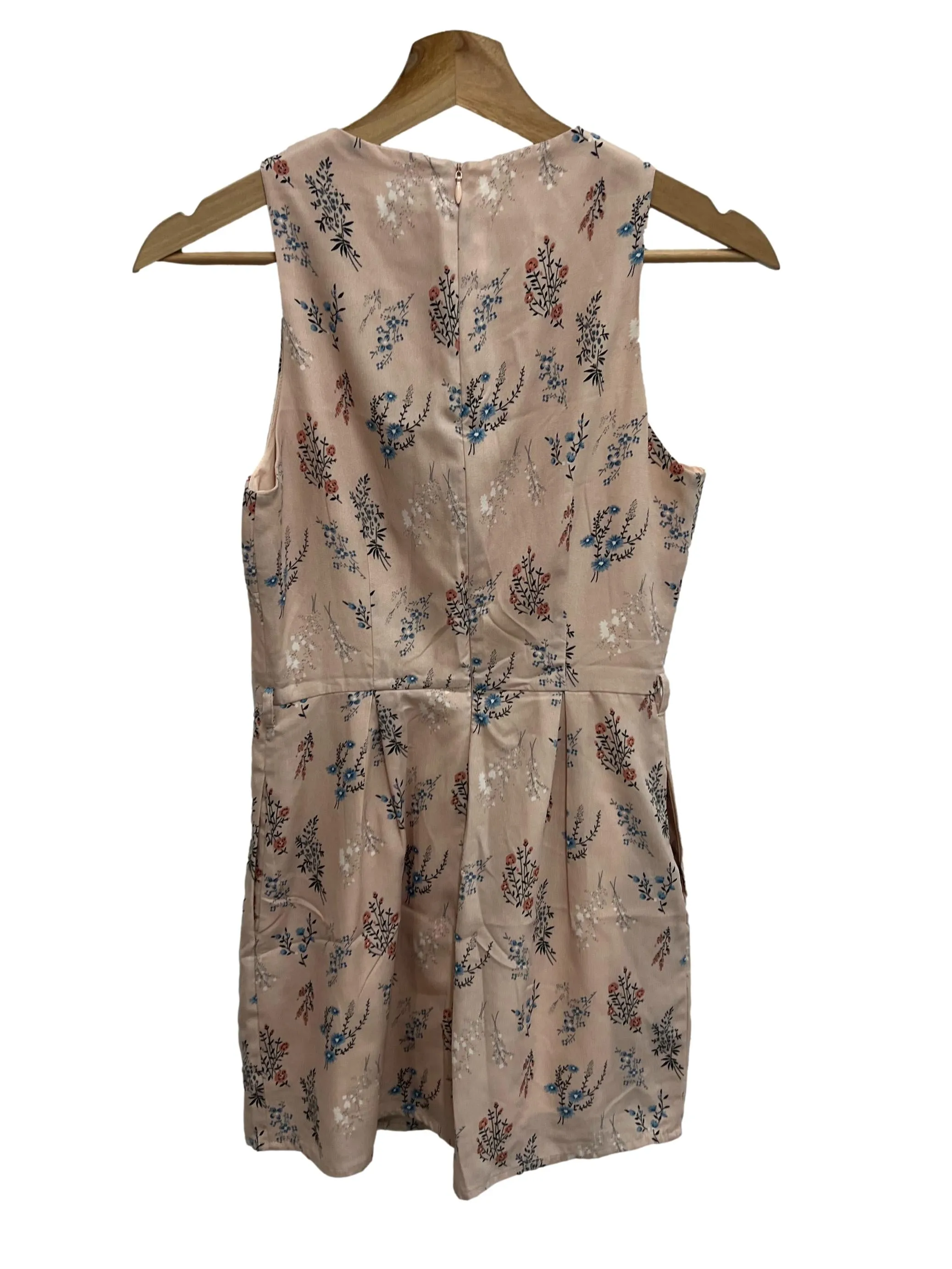 Pink Floral Romper