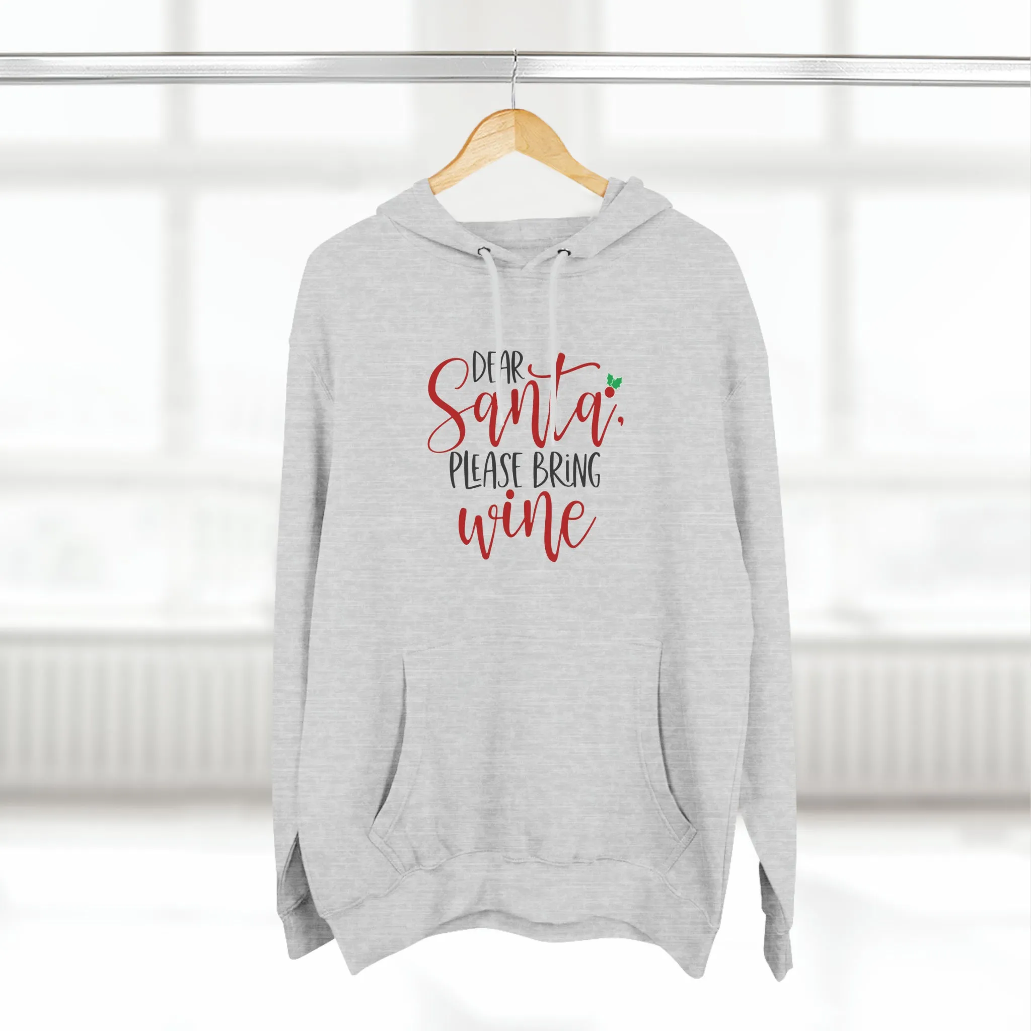 Please bring wine- Unisex Premium Pullover Hoodie