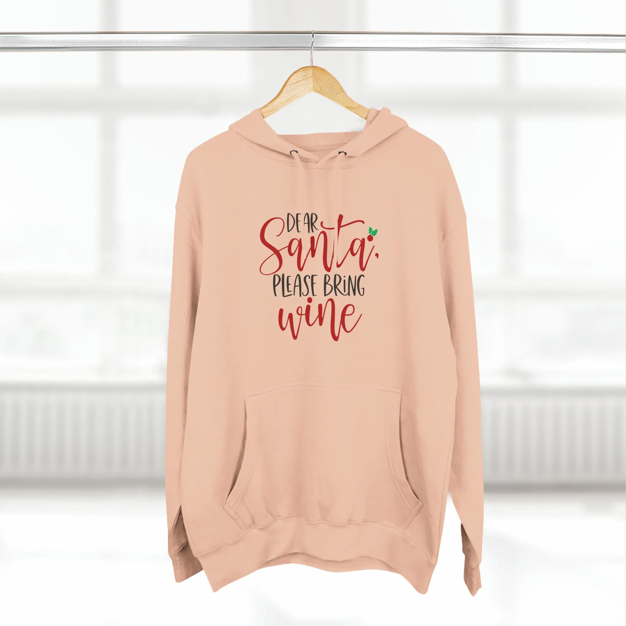 Please bring wine- Unisex Premium Pullover Hoodie