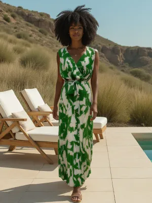 Pleated Floral Jumpsuit