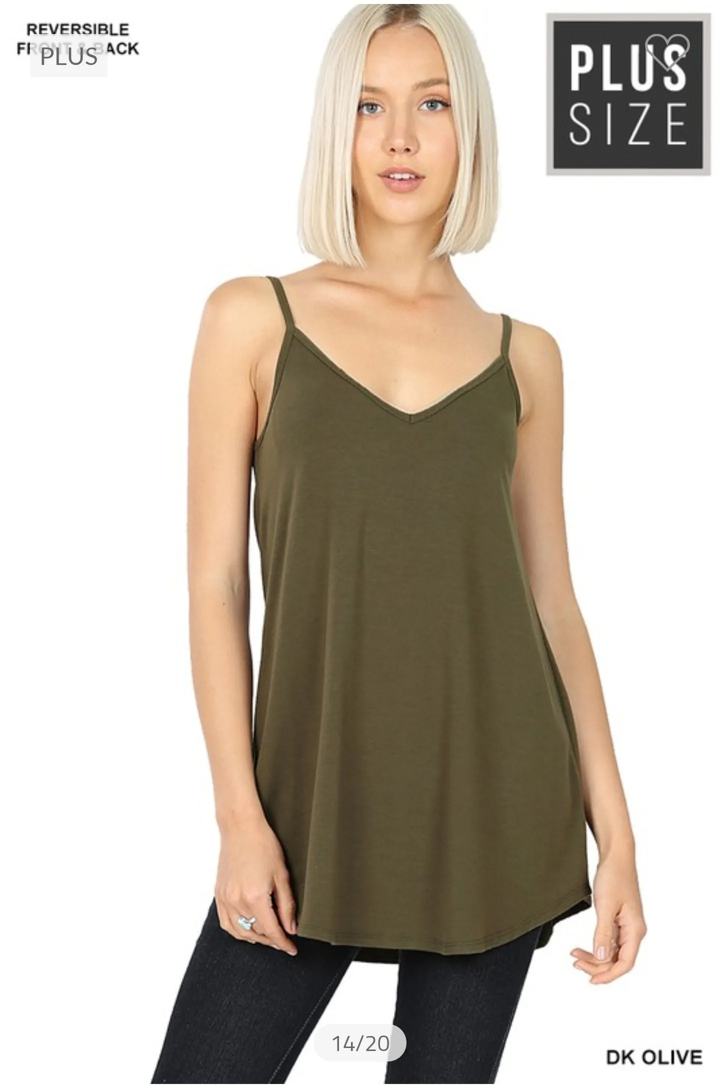 Plus Front and Back Reversible Tank
