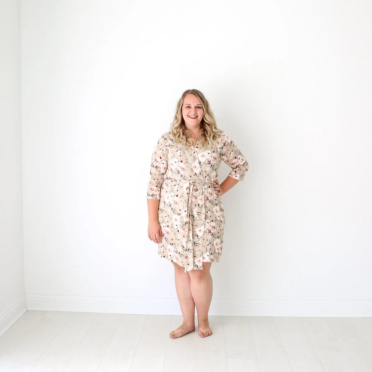 Posh Peanut Sienna Floral Mommy Robe