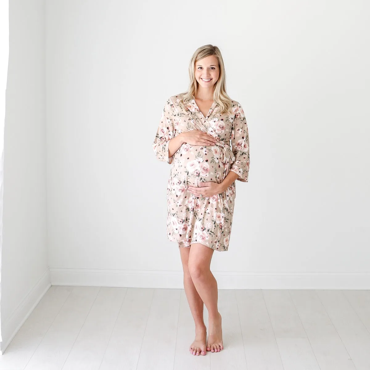 Posh Peanut Sienna Floral Mommy Robe