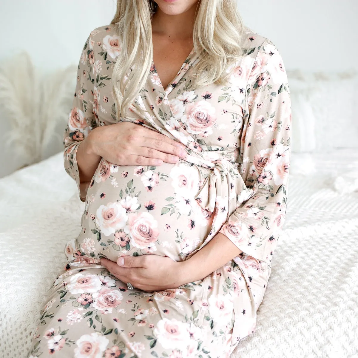 Posh Peanut Sienna Floral Mommy Robe