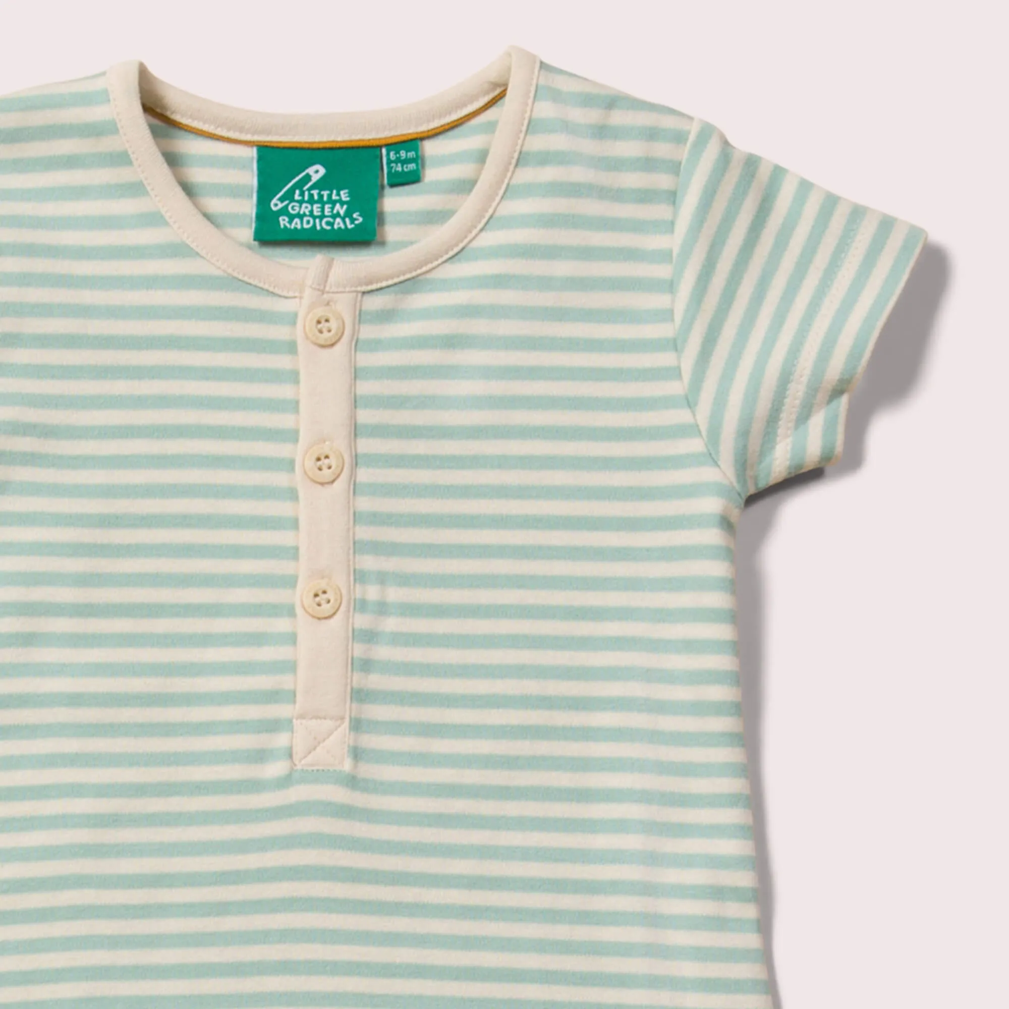 Powder Blue Organic Romper Playsuit