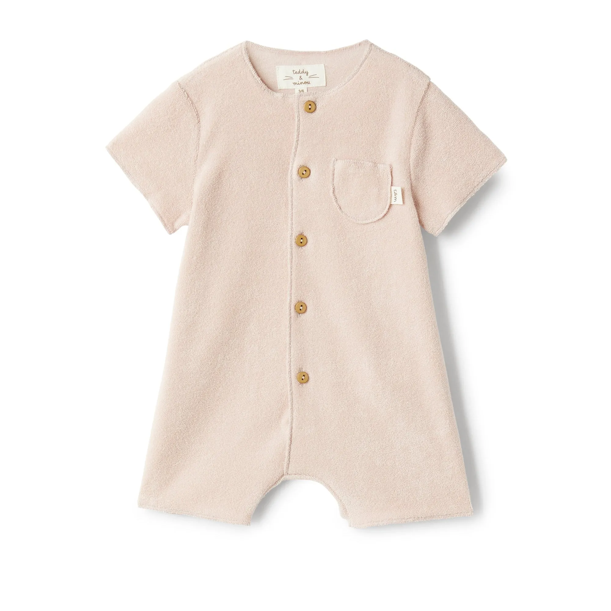 Powder Rose Short Romper