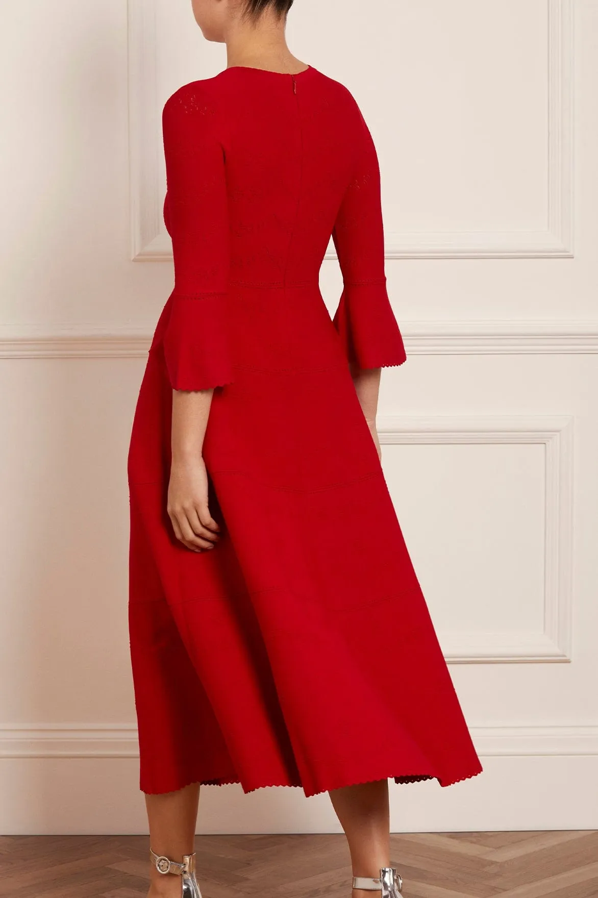 Pretty Pointelle Knit Ankle Gown