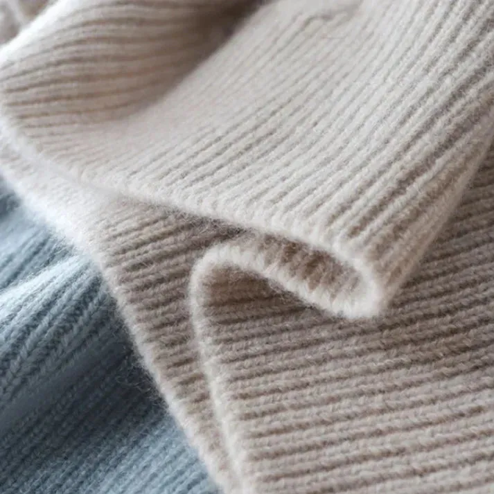 Pullover mit rollkragen naht kaschmir Lucia