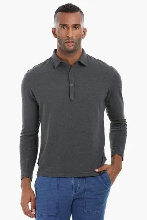 Pullover Pique Polo Sweatshirt