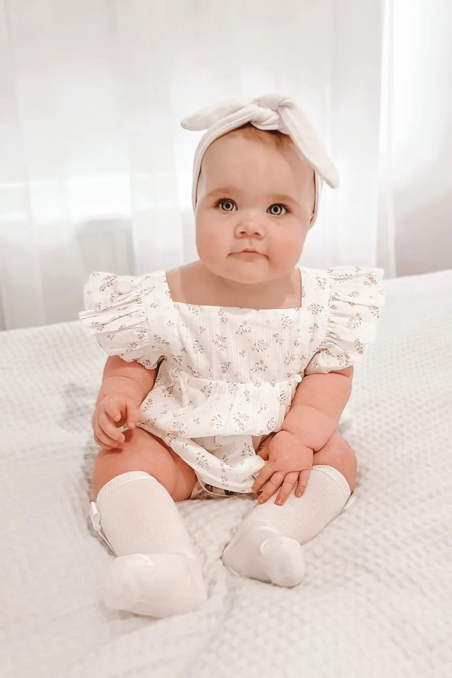 "Agatha" Floral Romper