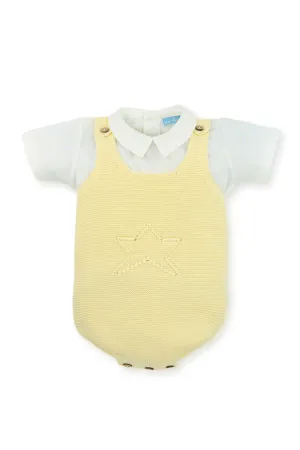 "Aspen" Star Print Shirt & Knit Dungaree
