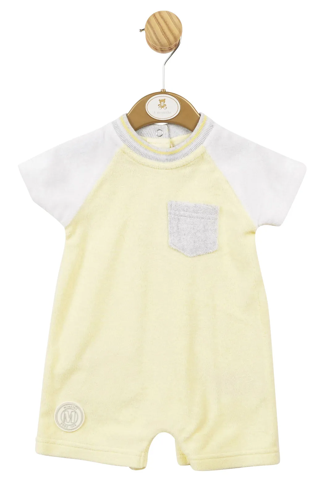 "August" Lemon Terry Towelling Romper