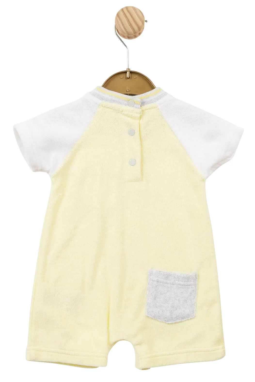 "August" Lemon Terry Towelling Romper