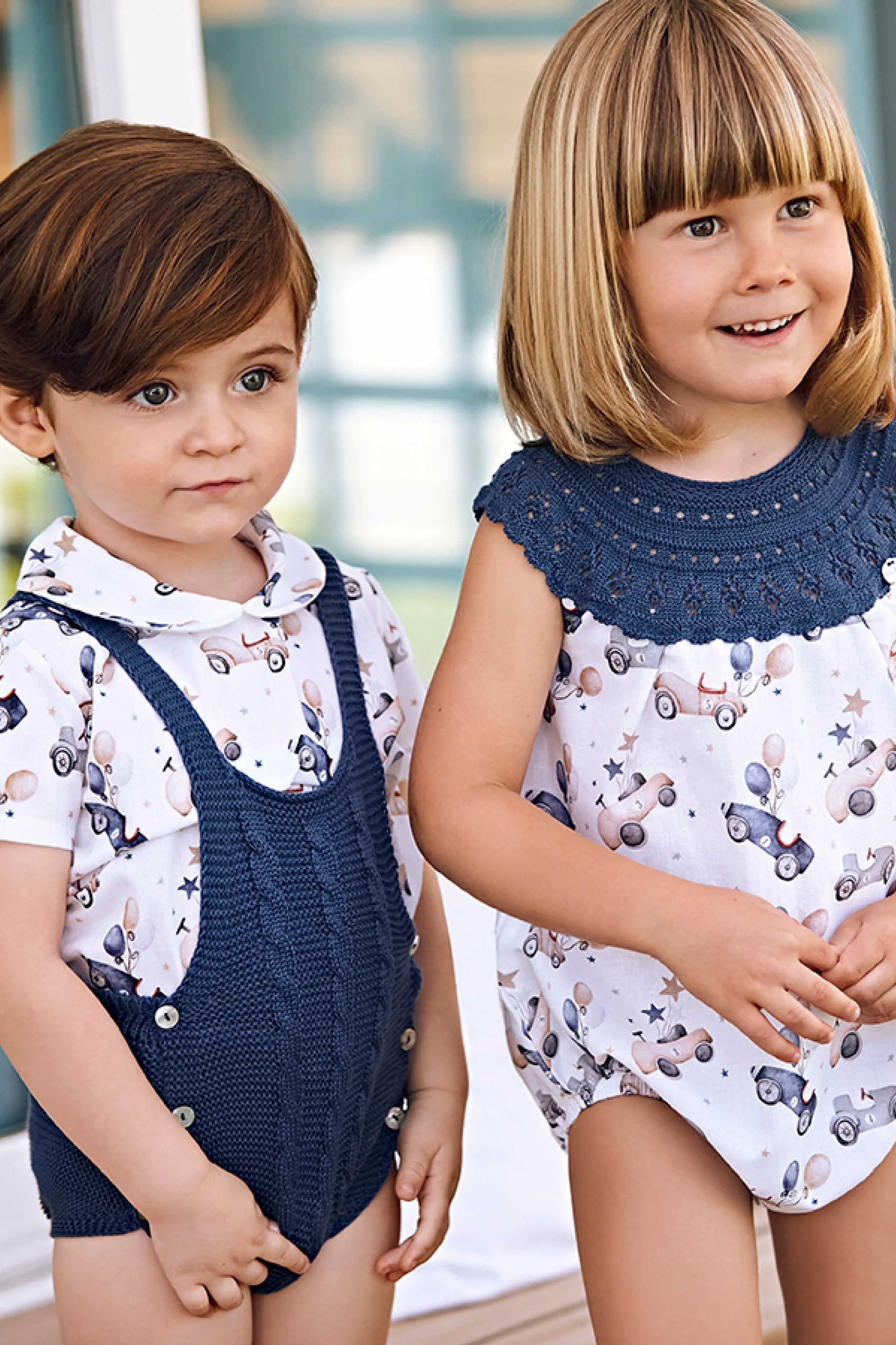 "Cruz" Midnight Blue Car Shirt & Dungaree