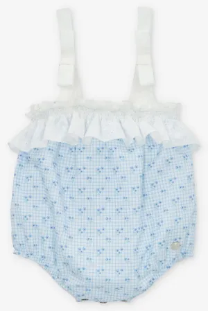 "Lucia" Dusky Blue Floral Shortie