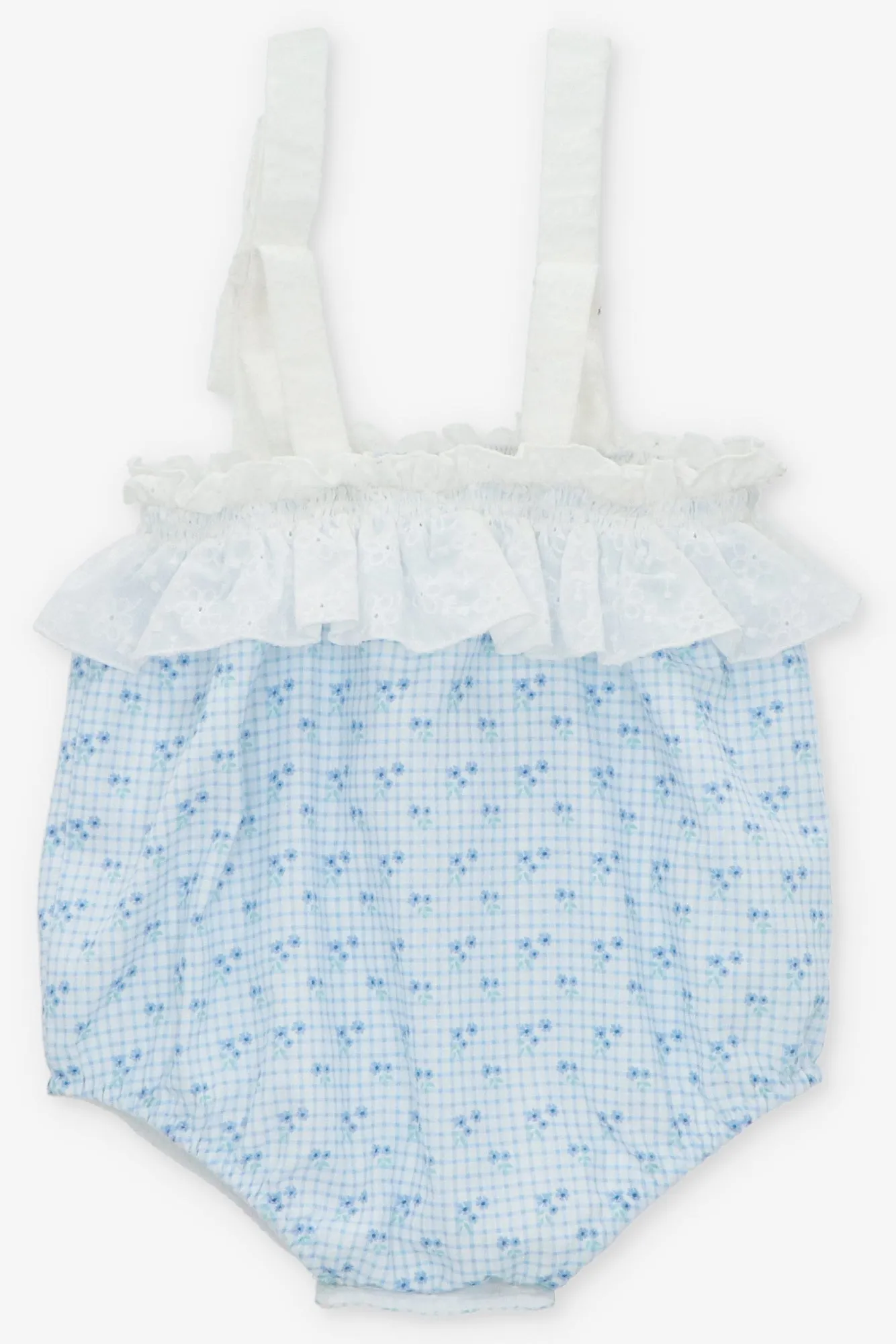 "Lucia" Dusky Blue Floral Shortie