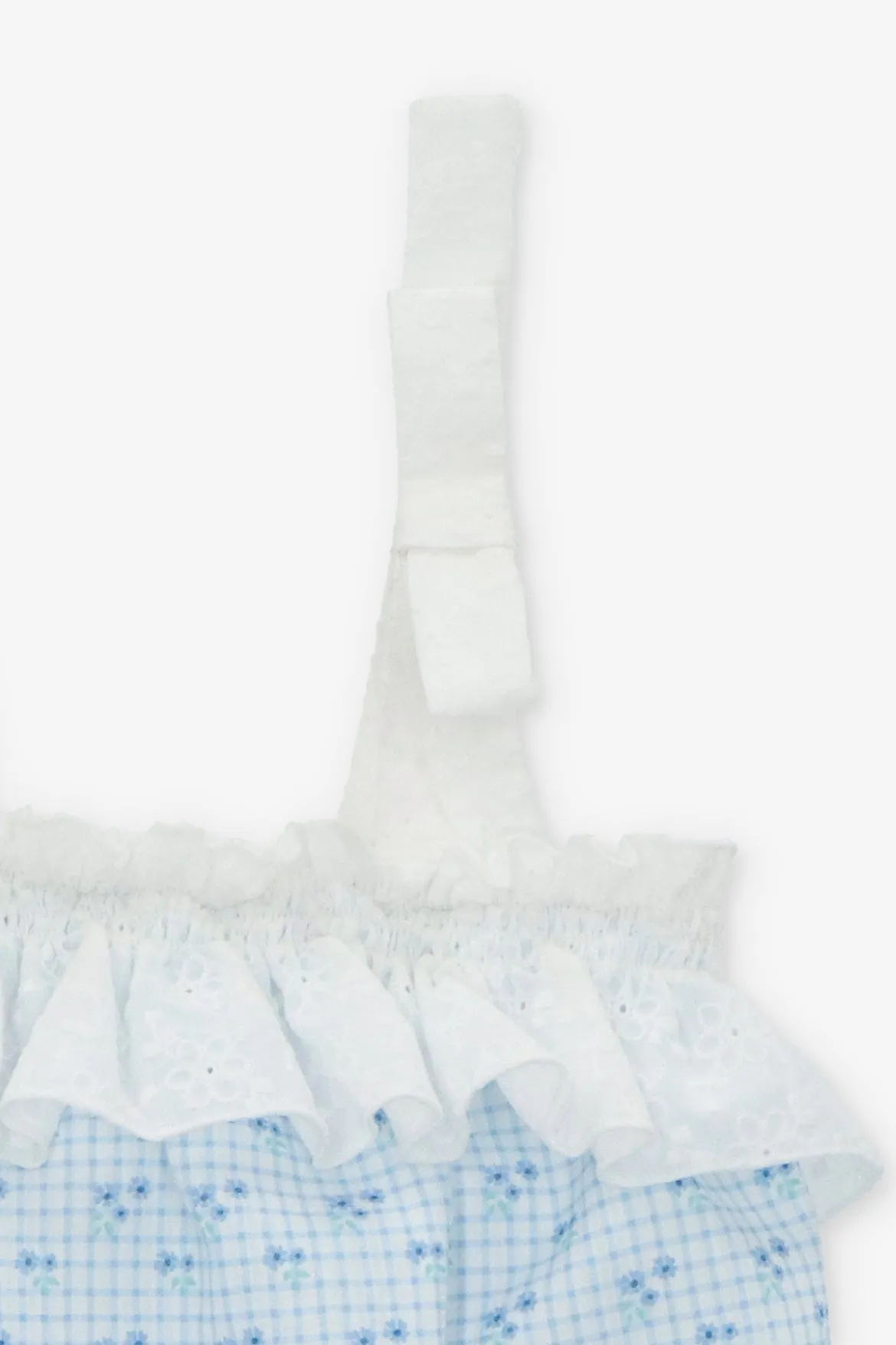 "Lucia" Dusky Blue Floral Shortie