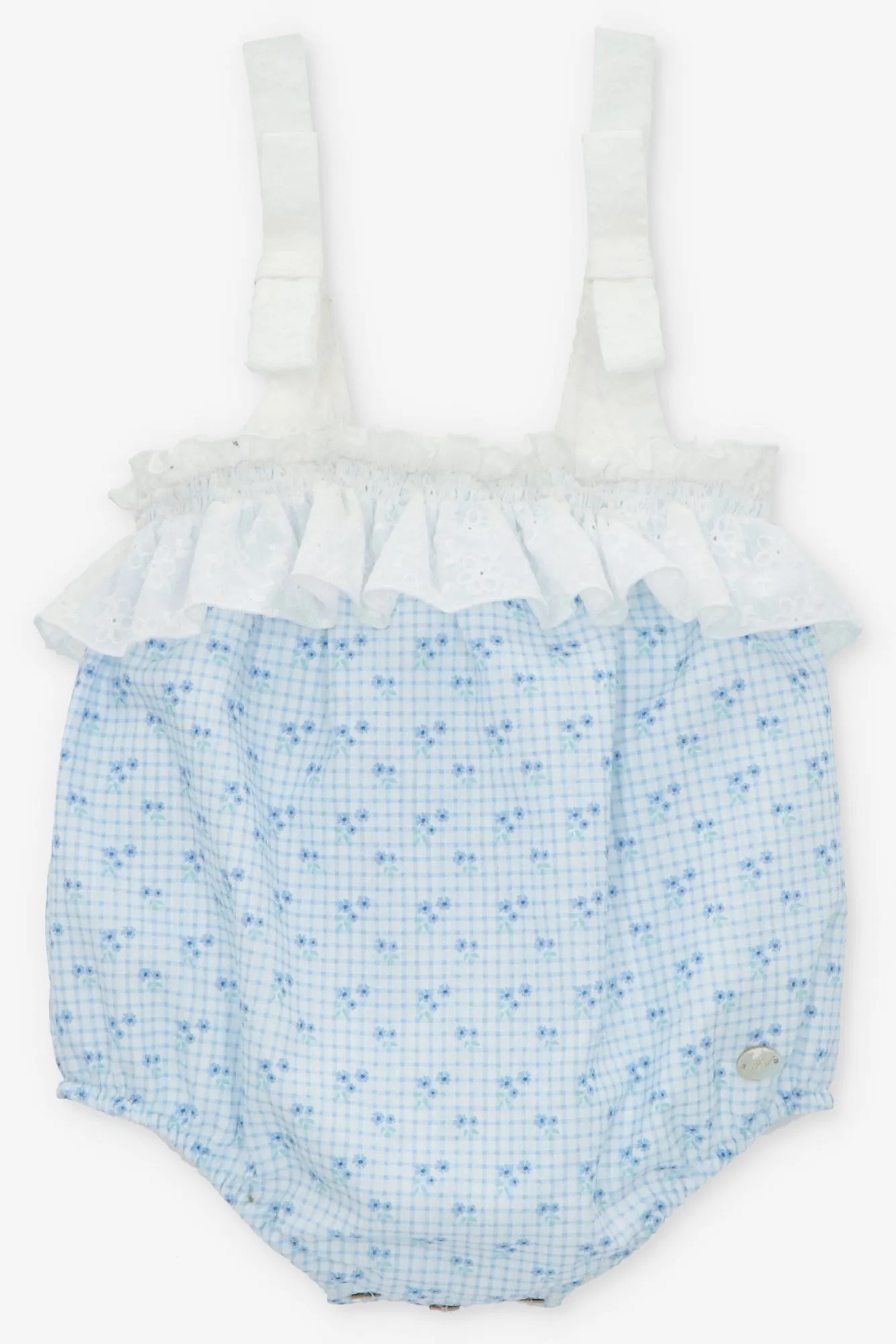 "Lucia" Dusky Blue Floral Shortie