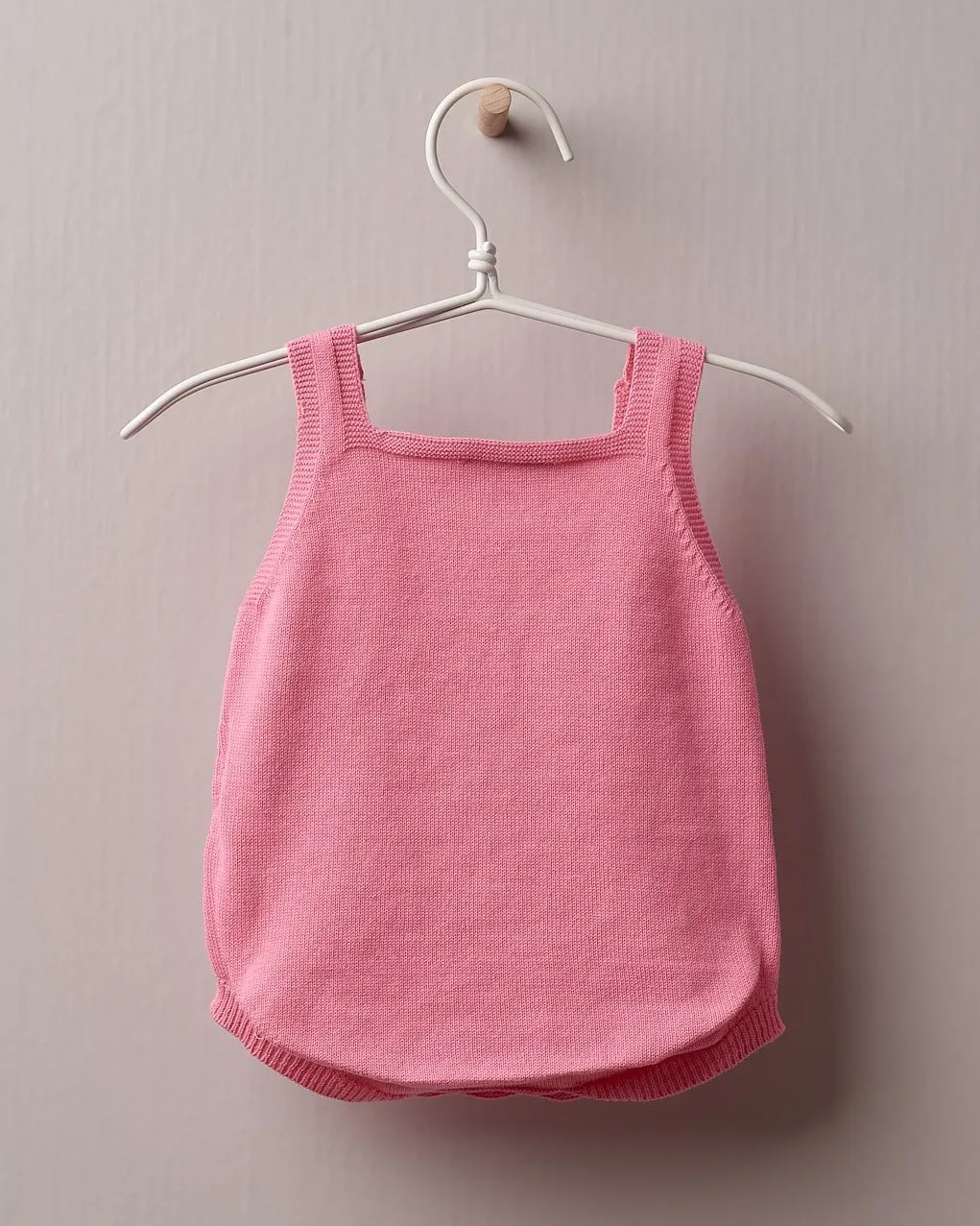 "Romi" Diamond Knit Dungaree Romper