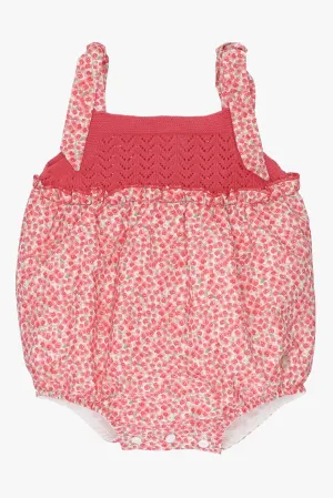 "Scarlett" Red Floral Shortie