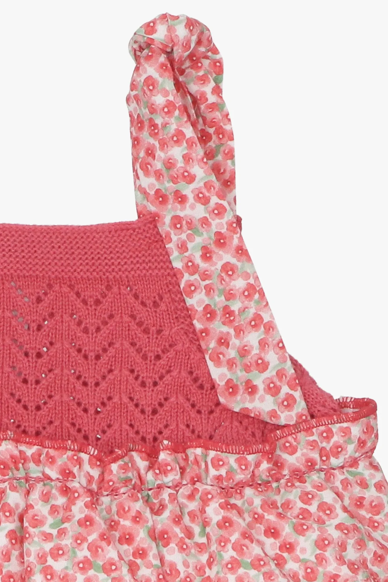 "Scarlett" Red Floral Shortie