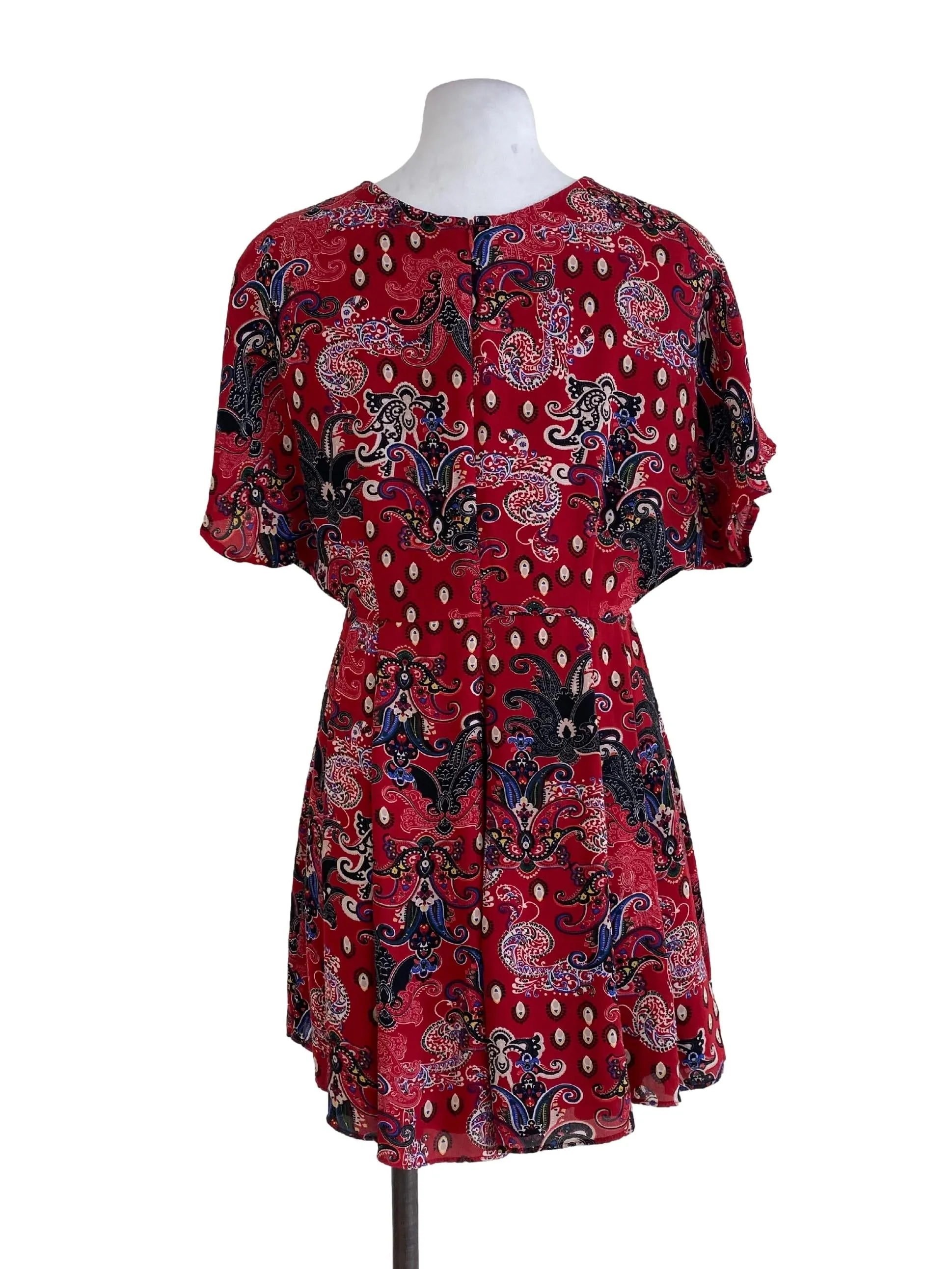 Red Floral Romper