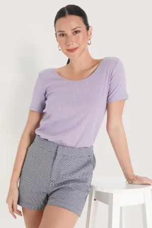 REFORME Scoop Neck Ribbed Tee