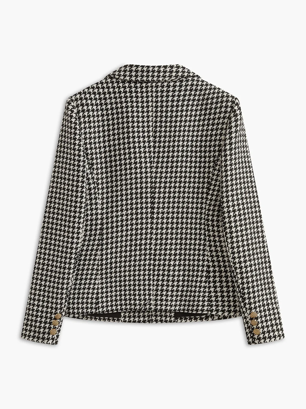Retro Lapel Button Blazer