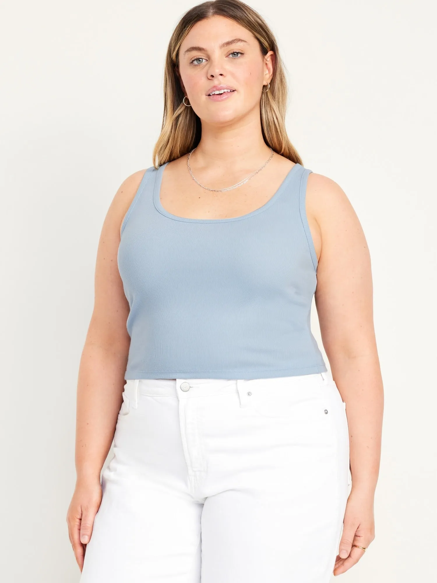 Ribbed Crop Tank Top