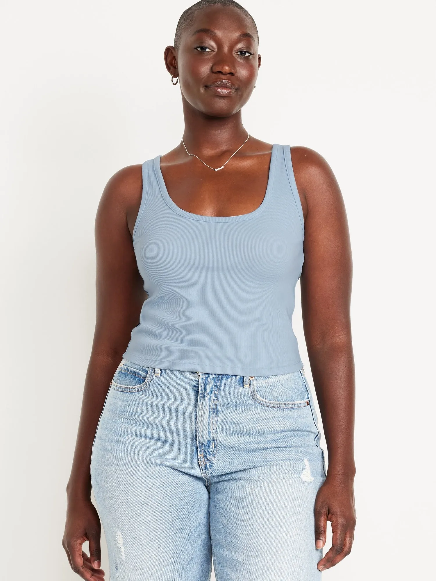 Ribbed Crop Tank Top