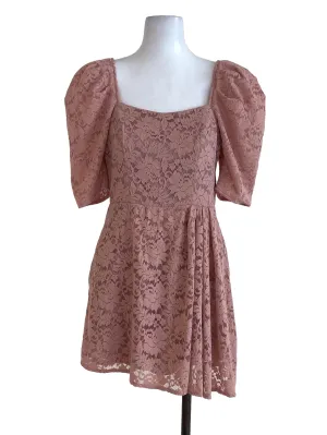 Rose Floral Lace Romper