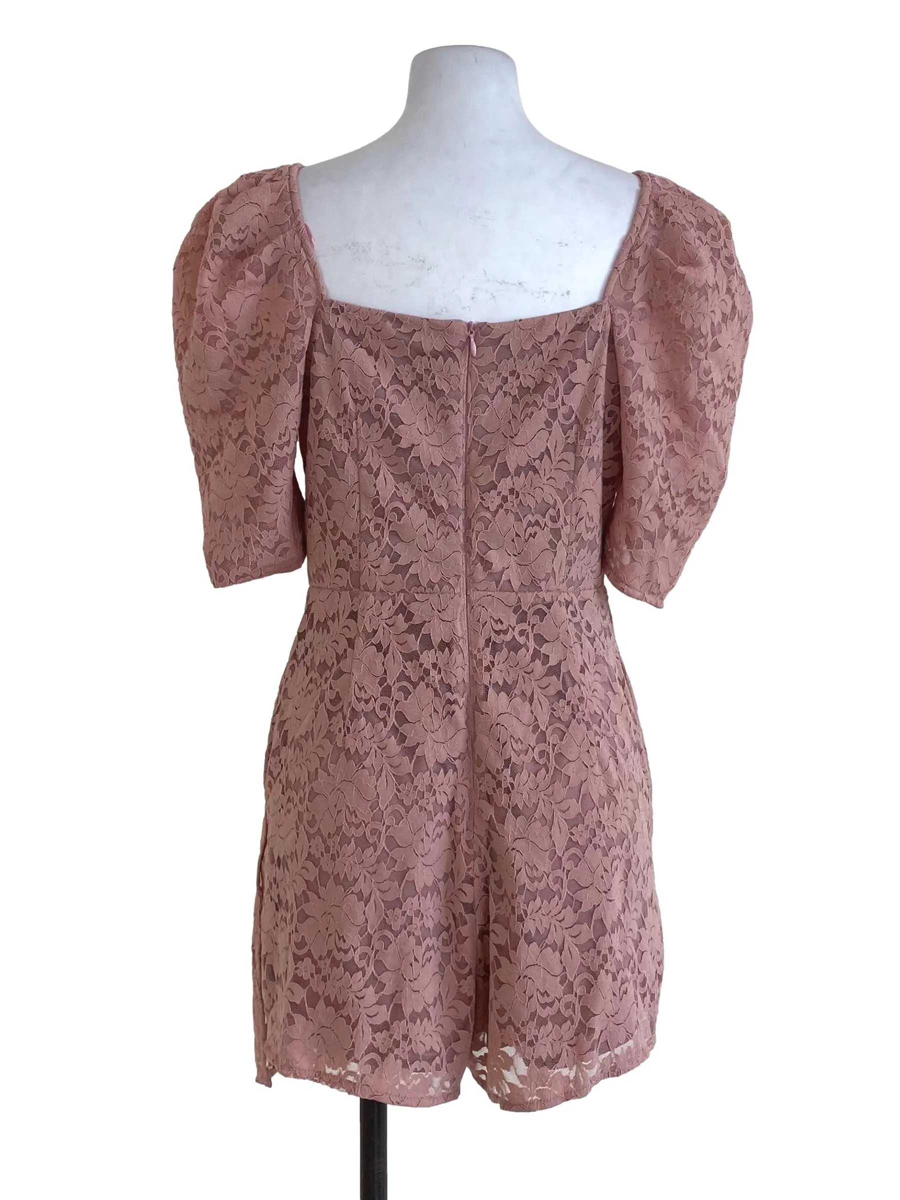 Rose Floral Lace Romper