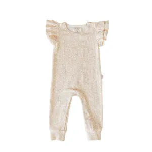 Ruffle Romper - Honey Floral