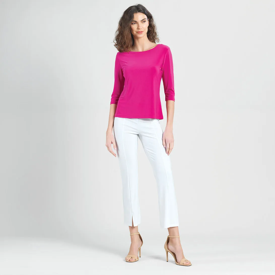 Scoop Neck Half Sleeve Top -  5 Colors