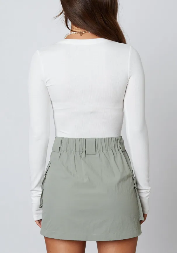 Scoop Neck Long Sleeve Top