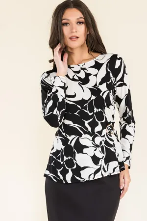 SCOOP NECK ORING SIDE TIE WRAP TOP