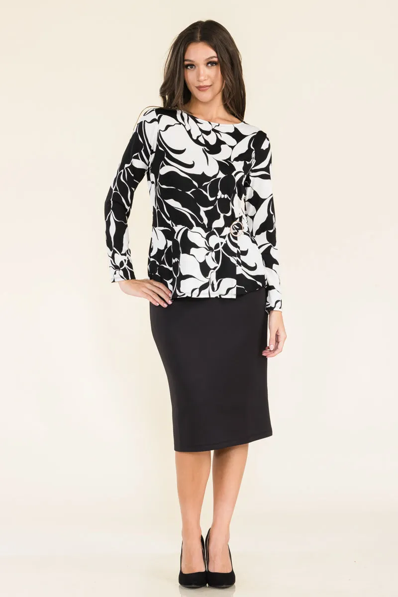 SCOOP NECK ORING SIDE TIE WRAP TOP