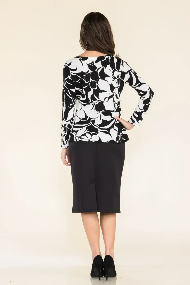 SCOOP NECK ORING SIDE TIE WRAP TOP