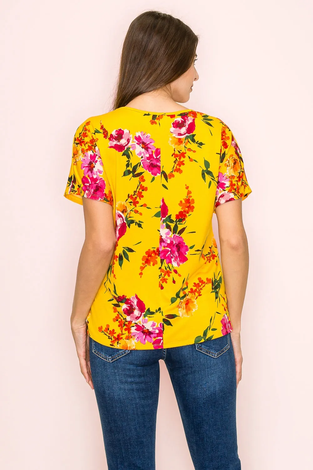 SCOOPE NECK KNOT DETAIL DOLMAN BOUSE