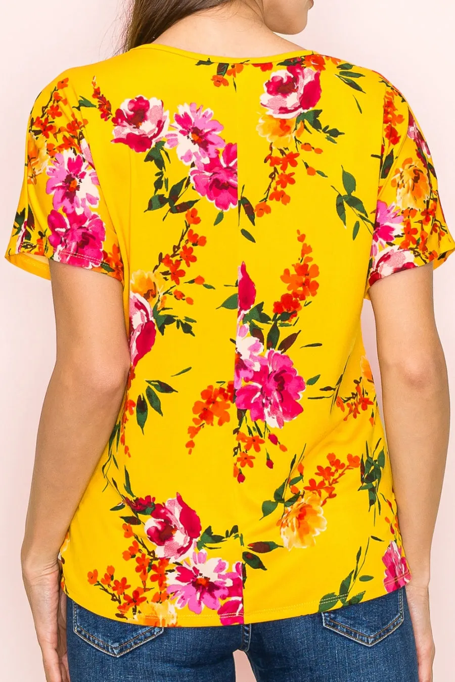SCOOPE NECK KNOT DETAIL DOLMAN BOUSE
