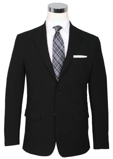 Seersucker Blazer - Black Pepper Seersucker Sport Coat