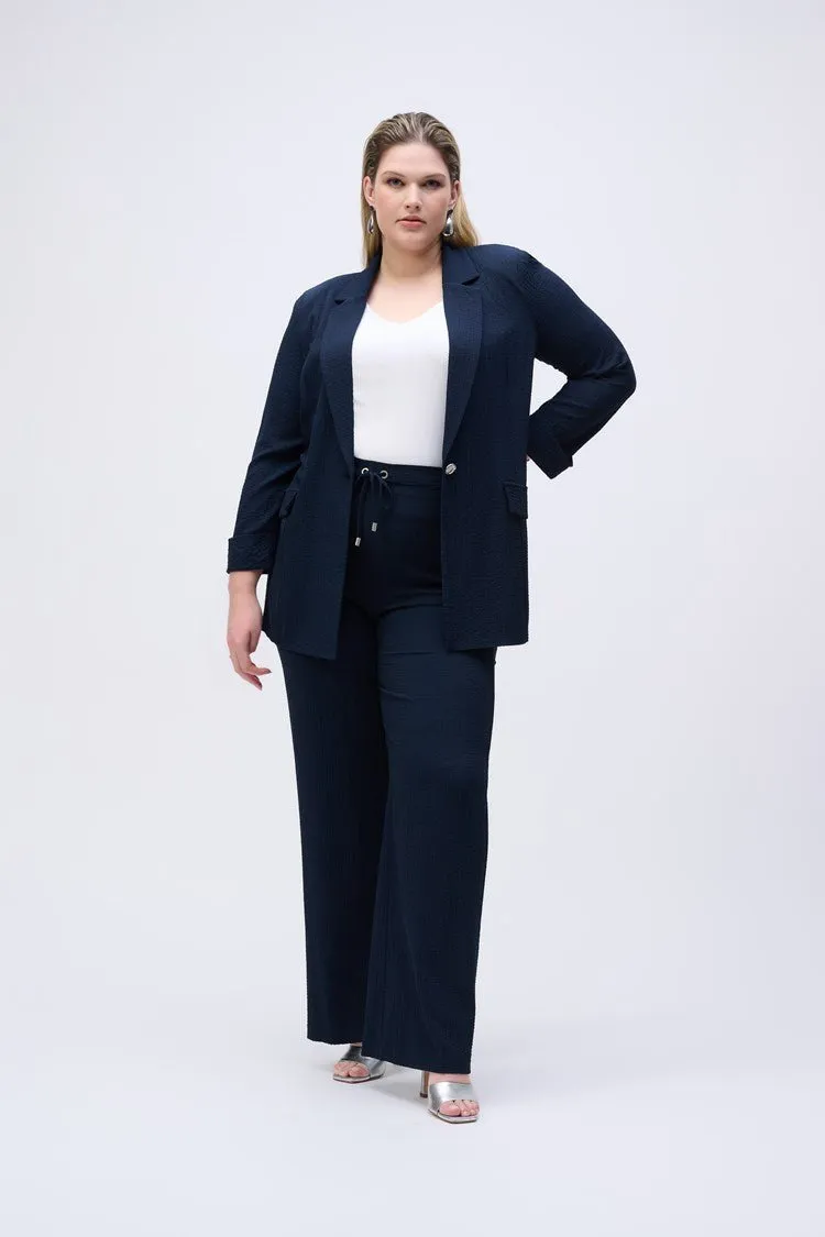Seersucker Straight Blazer