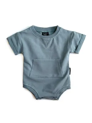 SHORT SLEEVE CREWNECK ONEPIECE - WAVES