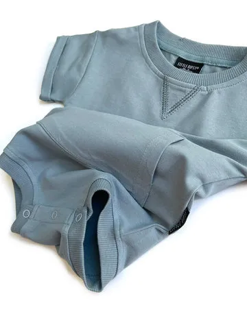 SHORT SLEEVE CREWNECK ONEPIECE - WAVES