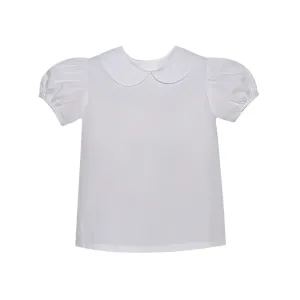 Short Sleeve Piped Blouse